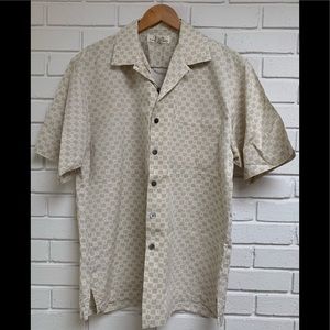 Fonte 100% Washed Silk L dressCasual Shirt Tan